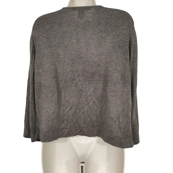 89th and Madison Brown Waterfall Open Front Cardigan Sweater Women Size XL NEW - Picture 3 of 6